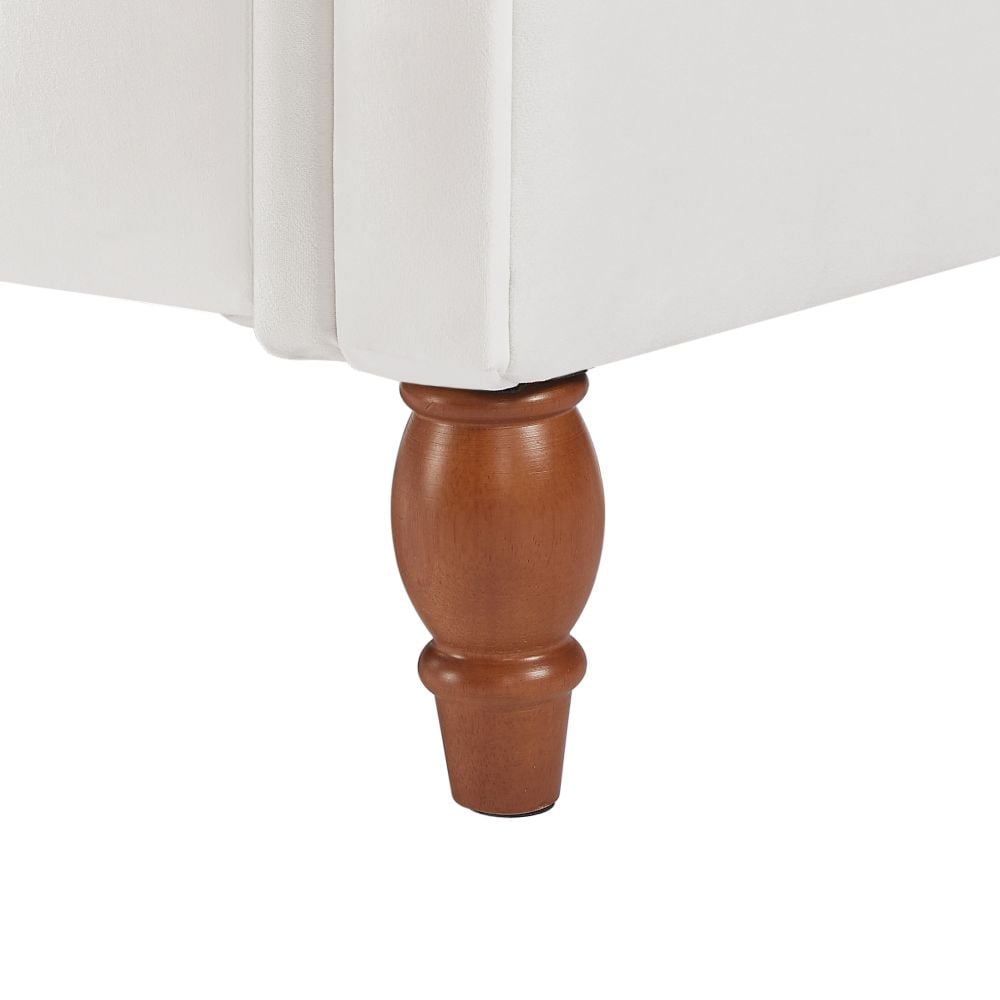 Velvet Storage Ottoman Bench – Multifunctional Beige Sofa Stool With Hidden Compartment, 500lbs Capacity, Rubberwood Legs_voghion.com